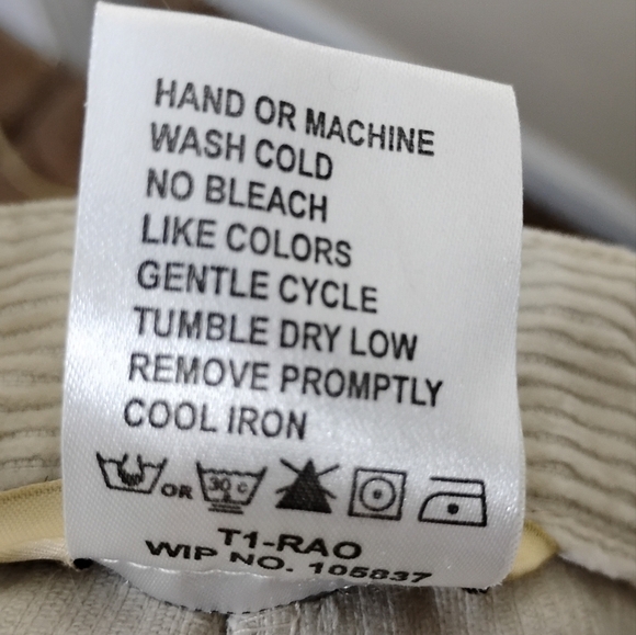 Vintage Woolrich Corduroy Pants Womens 16 Tall British Tan High Rise Straight - Picture 7 of 8